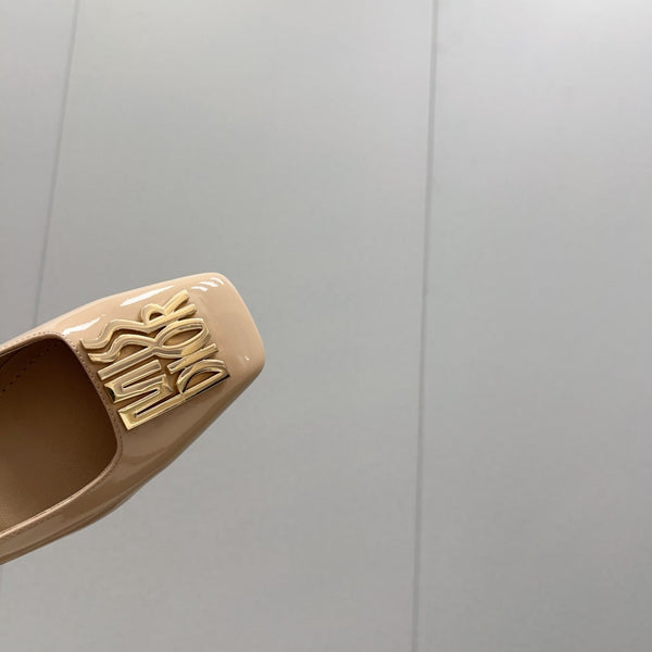 Miss Dior Pump 45mm In Beige Pink Glossy Lambskin 995143