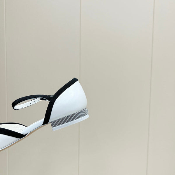 CC 25 Slingback Flat Grosgrain Calfskin