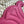 medium classic panier 25cm raffia and dark pink calfskin