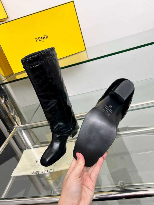 FENDI High boots black calfskin 521231