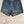 CD Patch Pocket Denim Shorts Blue Cotton