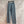 Fendi Old flower jeans Blue Gray Cotton Linen