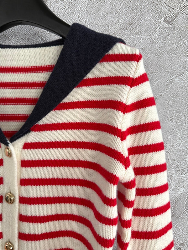 Miu Miu 25 Sailor Collar Sweater Cashmere