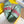FENDI ROMA SLIDE IN SEAFOAM GREEN GRAINED CALFSKIN WITH RED LOGO