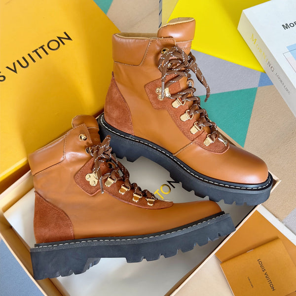 LV Territory Flat Ranger 40mm Pelle di vacchetta marrone
