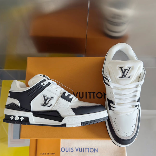 LV Trainer Sneaker 30mm White Mix Black Cowhide
