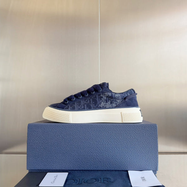 CD B33 Sneaker 40mm Charcoal Blue Monogram Suede