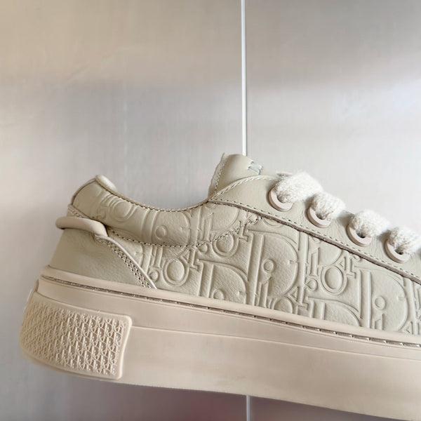 CD B33 Sneaker 40mm Beige Monogram Cowhide