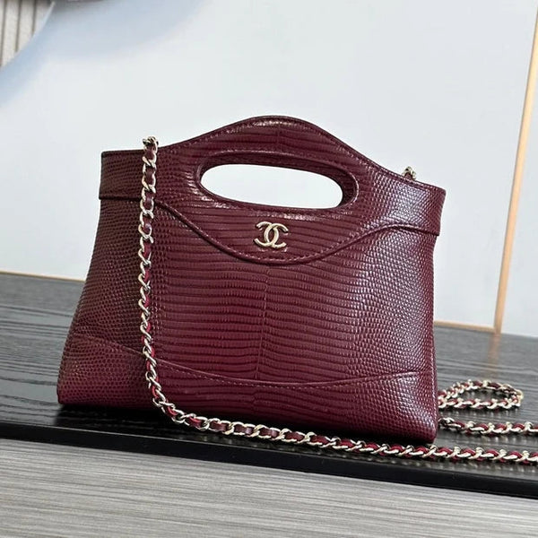 CC 2026 Lizard-Embossed Nano Bag 20.5cm Calfskin