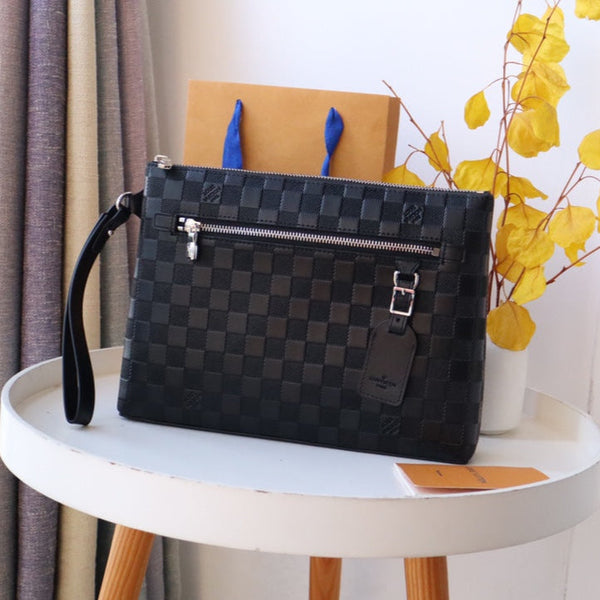 LV N40504 Takeoff Pouch Black Damier Infini Leather 179426