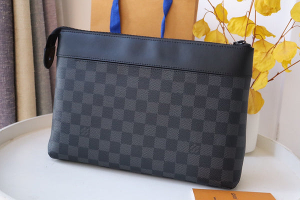 LV  M82543 Pochette Voyage Souple Black Monogram Eclipse Canvas 179419