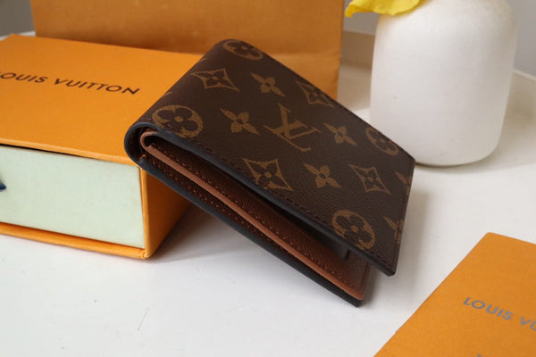 Portafoglio LV M60053 Amerigo in tela monogramma marrone 224129