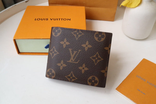 Portafoglio LV M60053 Amerigo in tela monogramma marrone 224129