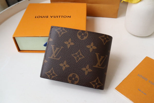 Portafoglio LV M60053 Amerigo in tela monogramma marrone 224129