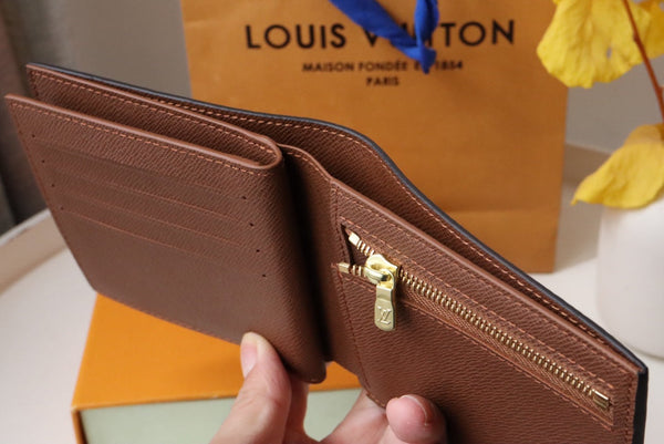 Portafoglio LV M60053 Amerigo in tela monogramma marrone 224129