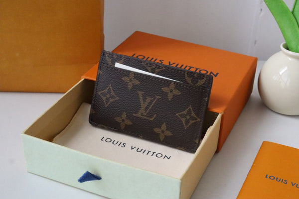 Porta carte di credito LV x SY Horse in tela monogramma marrone verde 204656