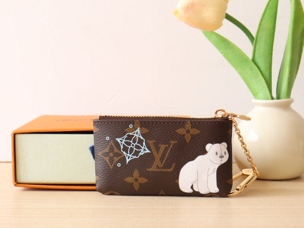 LV M12229 Key Pouch Azur Frost Monogram Canvas 224253
