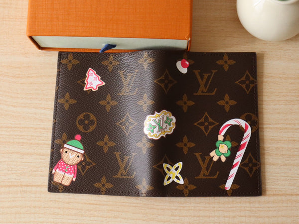 LV M12237 Passport Cover Candy Red Monogram Canvas 224254