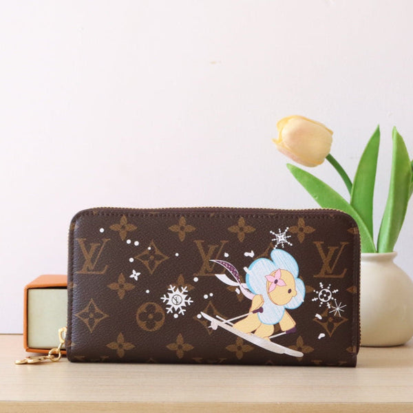 LV M12223 Zippy Wallet Azur Frost Monogram Canvas 224257