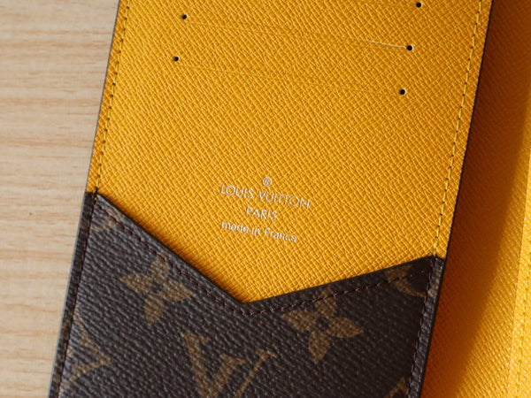 LV M82862 Portapassaporto in tela monogramma gialla 224117