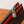 Porta carte con cerniera LV in tela monogramma arancione e pelle di vitello 224125