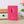 LV Porte-Cartes Magnet Marrone Rosa Tela Monogramma e Pelle di Vacchetta