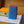 LV M14767 Pocket Organizer Blue Red Monogram Glow Canvas & Cowhide