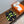 HM 26s Kazimir Sandal In Black Calfskin And Lime Green Fabric