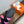 HM 26s Kazimir Sandal In Black Calfskin And Dark Pink Fabric