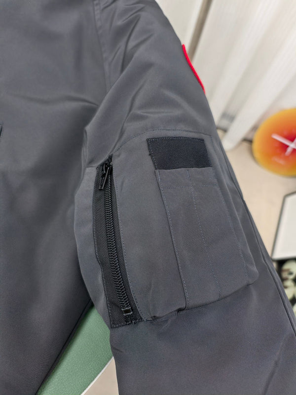 C. Goose Bomber jacket Grey Polyester 0006