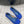 Ballerina giocattolo in pelle scamosciata e strass blu allover