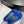 Ballerina giocattolo in pelle scamosciata e strass blu allover