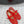 ballerina alaia in rete rossa in pelle di agnello