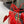 Sandalo alto Alaila 115 mm in tessuto a rete rosso 954858