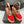 Alaila Wedge Sandals 115mm In Red Glossy Lambskin 954891
