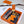 HM Rodeo Pegase Bag Charm Orange Lambskin