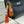 HM Sandale Marron Avec Charm Foulard Twilly Tête De Cheval Orange
