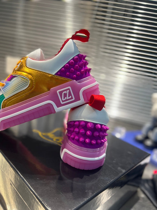 Sneaker da basket CL 25 in pelle bovina multicolore 323153