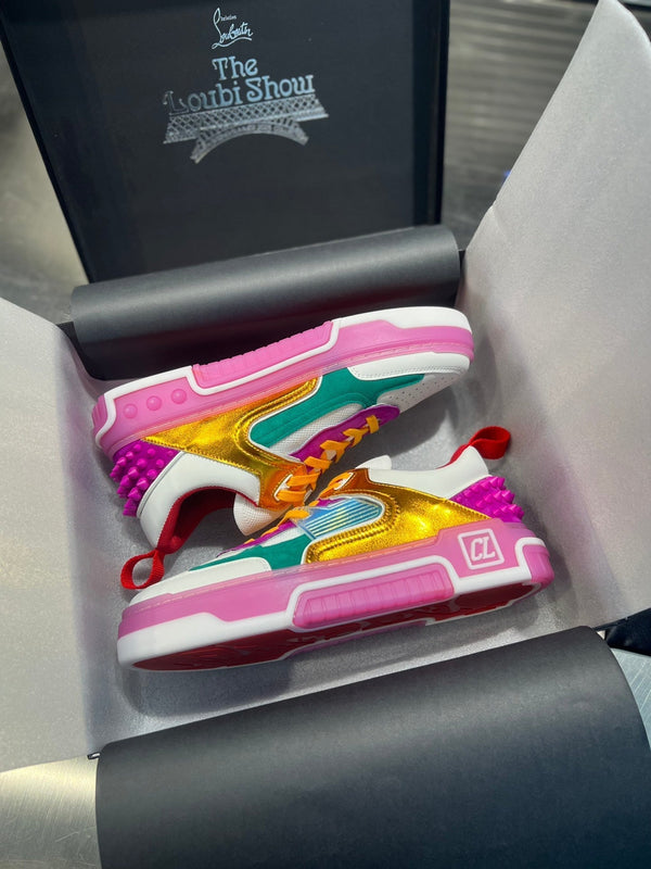 Sneaker da basket CL 25 in pelle bovina multicolore 323153