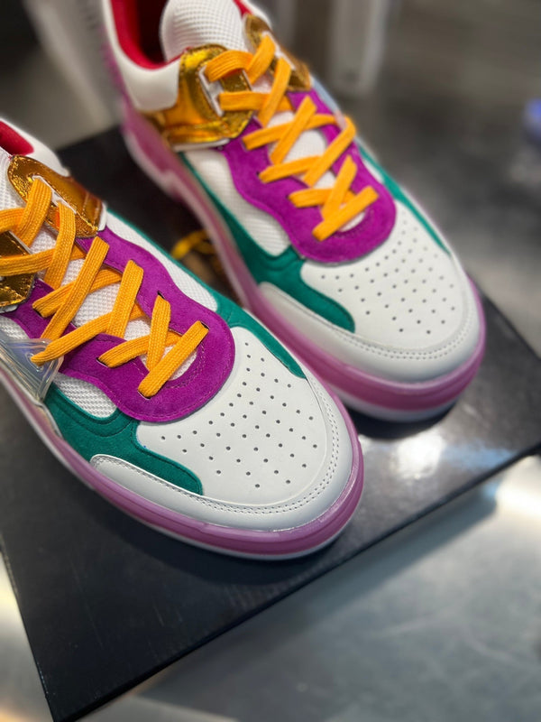 Sneaker da basket CL 25 in pelle bovina multicolore 323153