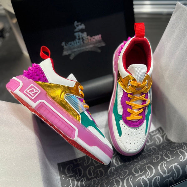 Sneaker da basket CL 25 in pelle bovina multicolore 323153