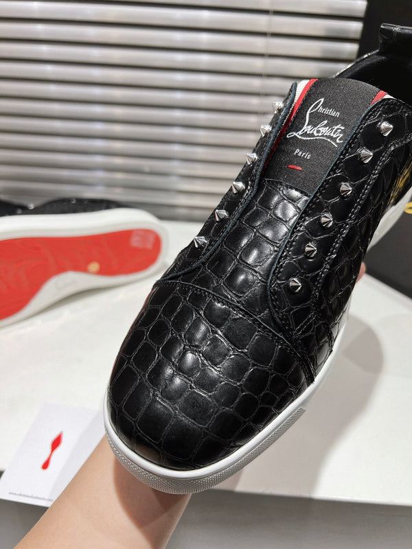 CL F.A.V Fique A Vontade Slip-on sneakers Black Calf Leather 242411
