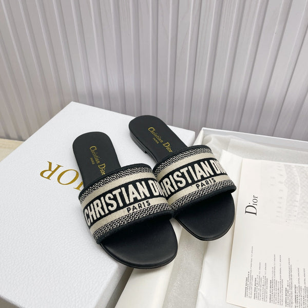 CD Mule Dway Slide 10mm Ricamo Nero