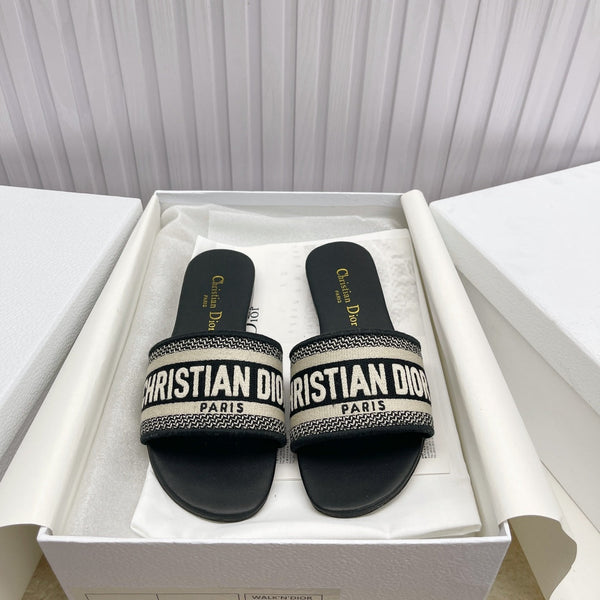 CD Mule Dway Slide 10mm Ricamo Nero