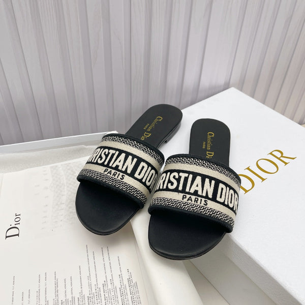 CD Mule Dway Slide 10mm Ricamo Nero