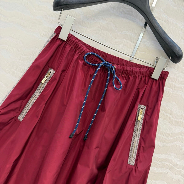 Miu 26s Skirt Red Polyamide 346209