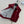 Miu PE26 Gilet en popeline délavée coton rouge amarante 346166