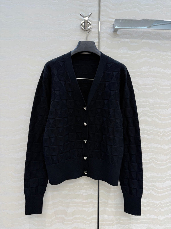 HM "Medor" Long-Sleeve Cardigan Black Wool