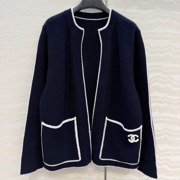 CC 2026 Sweaters Navy Blue Wool 413040