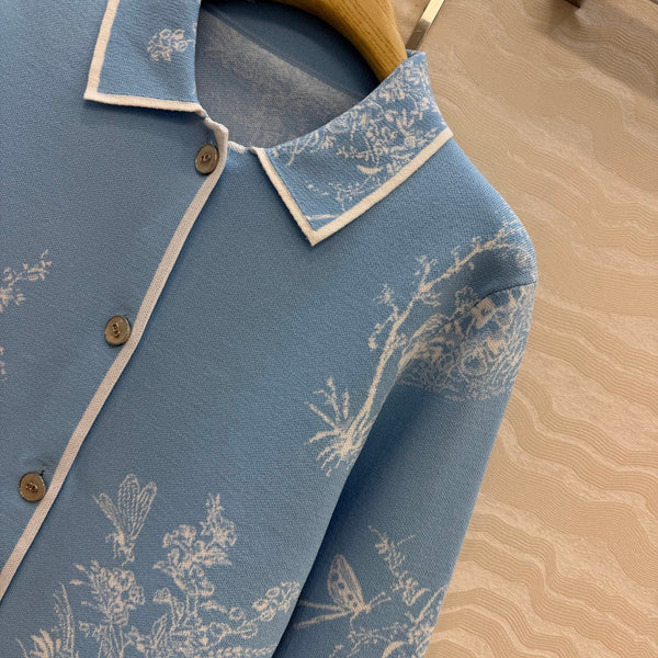 CD 26s Dioriviera Jacket Blue Technical Knit 405972